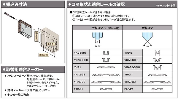 家研販売,KAKEN 木製引戸用戸車 SR2（Y4,V4）型 | 戸車,KAKEN 家研販売 | 鍵の卸売りセンターまるごとショップ